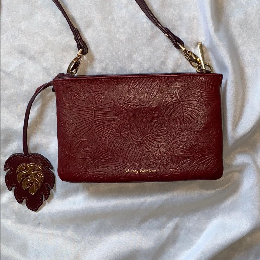 Tommy Bahama Burgundy Leather Purse